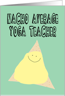Humorous Birthday for a Yoga Teacher card