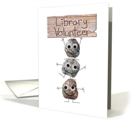 Thank You to Library Volunteer, You Rock card (1472246)