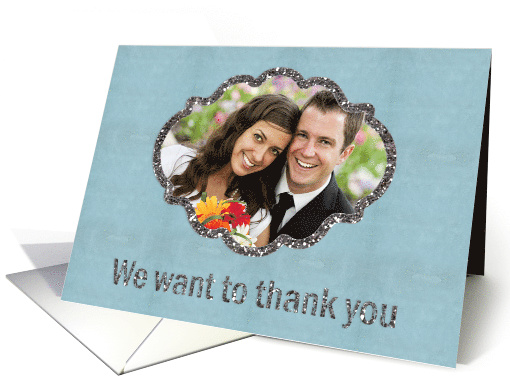 Thank You for Being in my Wedding, Custom Photo card (1472870)