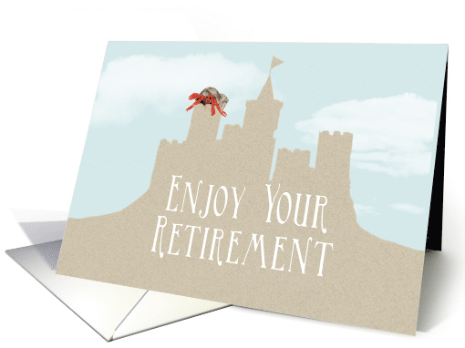 Congratulations on your Retirement, Featuring a Hermit Crab card