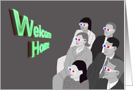 3D Movie Audience Welcome Home card