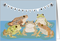 Happy 41st Birthday with Toads card