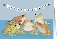 Happy 32nd Birthday with Toads card