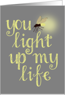 Anniversary for Spouse, You Light Up My Life card