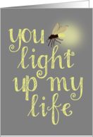 Firefly, You Light Up My Life Blank Note card