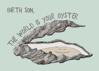 Graduation Congratulations for Birth Son, World is Your Oyster