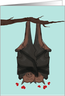 Congratulations on Moving In Together, Bats Hanging from Tree Branch card