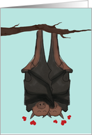 Congratulations on Your Marriage, Bats Hanging on Branch Together card