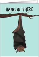 Encouragement, Bat Hanging from Tree card