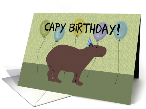 Capybara Birthday card (1529334)