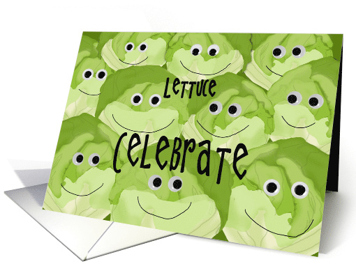 Happy Veganniversary, Lettuce Celebrate card (1529992)