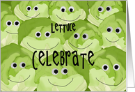 Happy Veganniversary, Lettuce Celebrate card