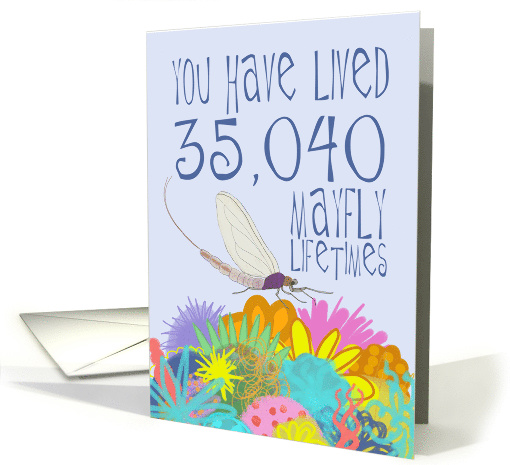 Mayfly 96th Birthday card (1532192)