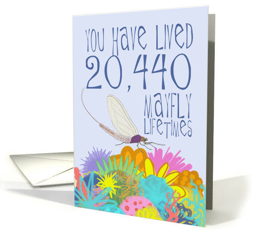 Mayfly 56th Birthday card (1532798)