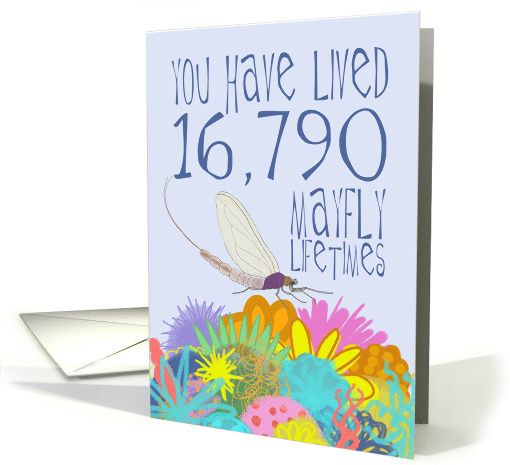 Mayfly 46th Birthday card (1532926)