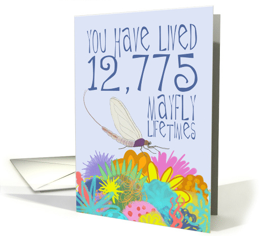 Mayfly 35th Birthday card (1533242)