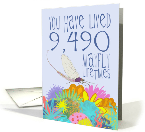 Mayfly 26th Birthday card (1535312)