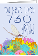 Mayfly 2nd Birthday card