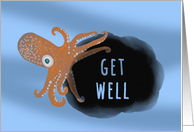 Squid Inking Get Well Message from Couple card