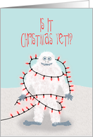 Is it Christmas Yeti...