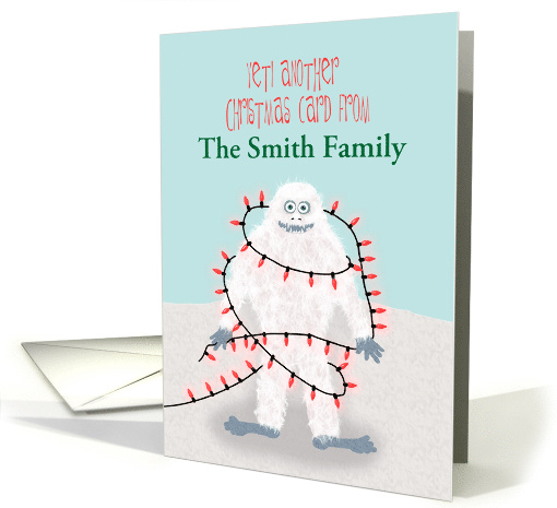 Custom Yeti Another Christmas card from Family card (1549034)