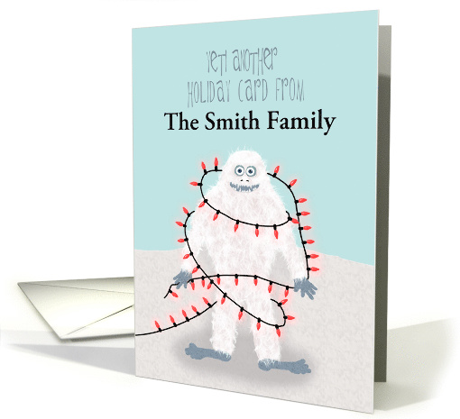 Custom Yeti Another Holiday card from Family card (1549036)