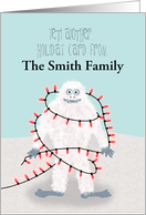 Custom Yeti Another Holiday card from Family card