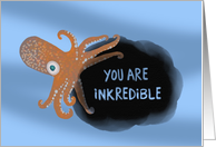 Squid Pun Encouragement card