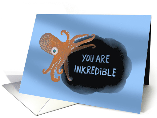 Squid Pun Encouragement card (1549296)