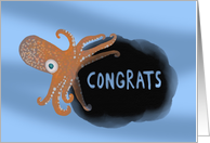 Squid Congratulations card