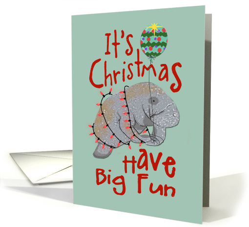 Manatee Christmas card (1550198)