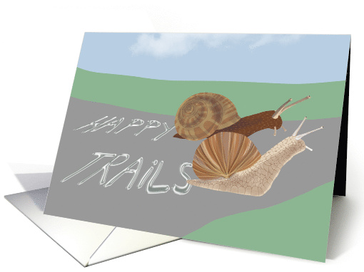 Happy Trails Snail Goodbye card (1561218)