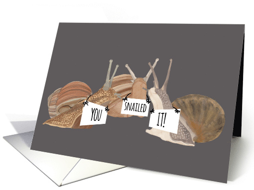 Snail Congratulations, You Snailed It card (1561936)