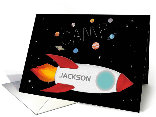 Custom Name Thinking of You at Summer Camp card (1566304)