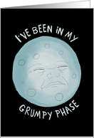 Grumpy Moon Apology card