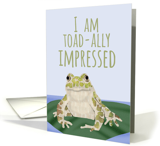 Toad Pun Congratulations card (1582808)