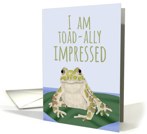 Toad Pun New Job Congratulations card (1582850)