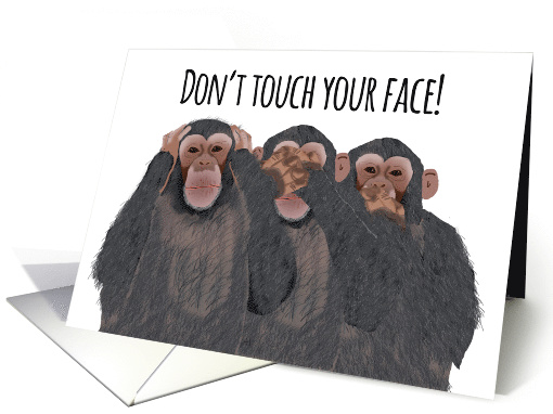Thinking of You During Coronavirus Pandemic, Chimpanzees card