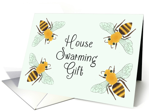 House Swarming (Warming) Gift Bee Pun card (1620972)