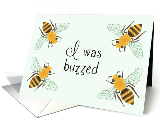 Apology for Drunken Behavior Bee card (1622358)