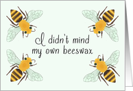 Apology for Being Nosey card