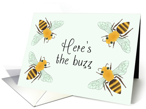 Bee Announcement Here's the Buzz card (1624926)