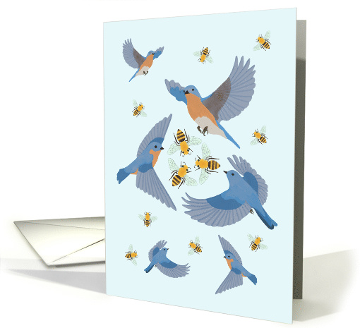 The Birds and the Bees Pregnancy Congratulations card (1625358)