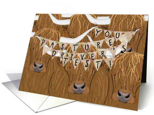 Cow Pun Congratulations on Passing Driver's Test card (1626246)