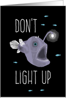 Angler Fish Encouragement to Stop Smoking card