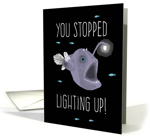 Angler Fish Congratulations on Quitting Smoking card (1631832)