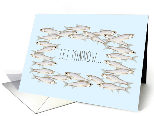 Funny Fish Pun Thinking of You card (1632700)