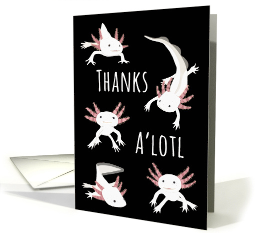 Axolotl Thank You Blank card (1641780)