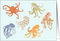 Octopuses Blank Note card