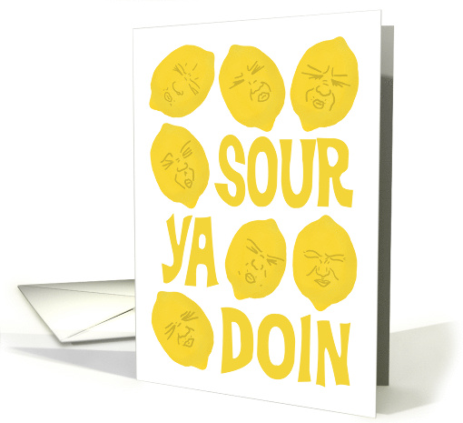 Funny Lemon Pun Blank Note card (1668790)